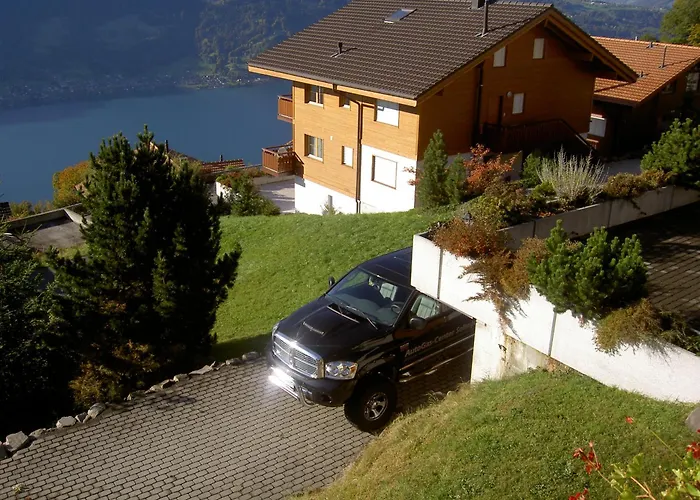 Hinkelstein In Beatenberg Traumhafte Aussicht Auf Eiger, Moench & Jungfrau בית נופש *
